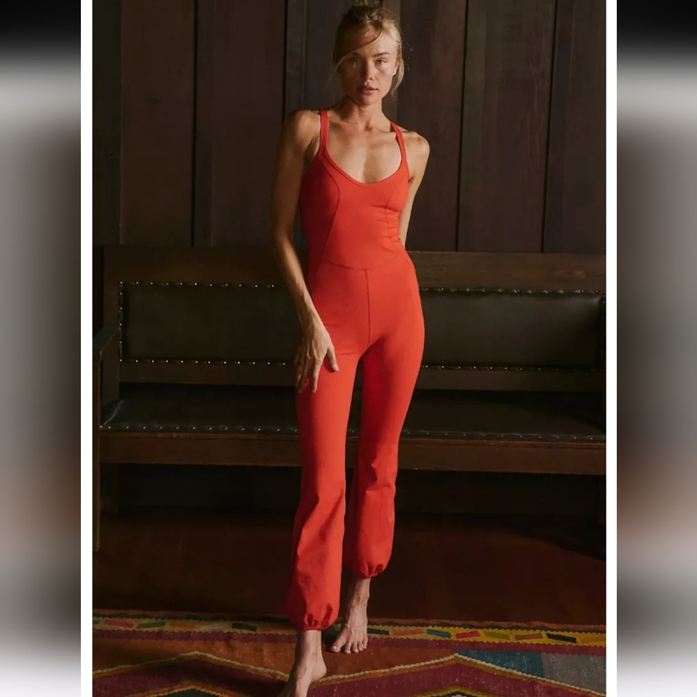 Free people movement let's bounce one piece jumpsuit size XS